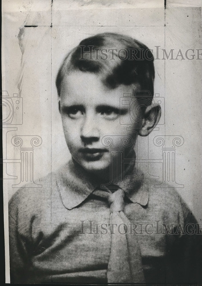 1929 Press Photo Master James Gibb Stock Exchange Sweep Child - nea93984-Historic Images