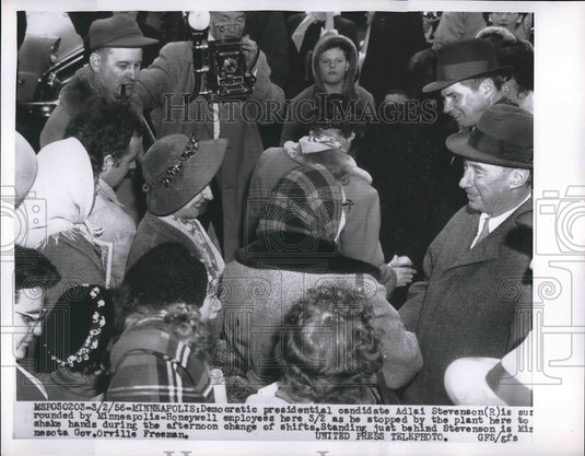 1956 Democratic Presidential Candidate Adlai Stevenson  - Historic Images