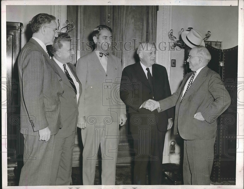 1946 John Murphy Sam Rayburn Tom Clark Congressmen Federal - Historic Images