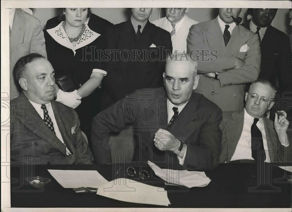 1940 Press Photo Phillip Murray President Steel Worker Organization Kennedy - Historic Images
