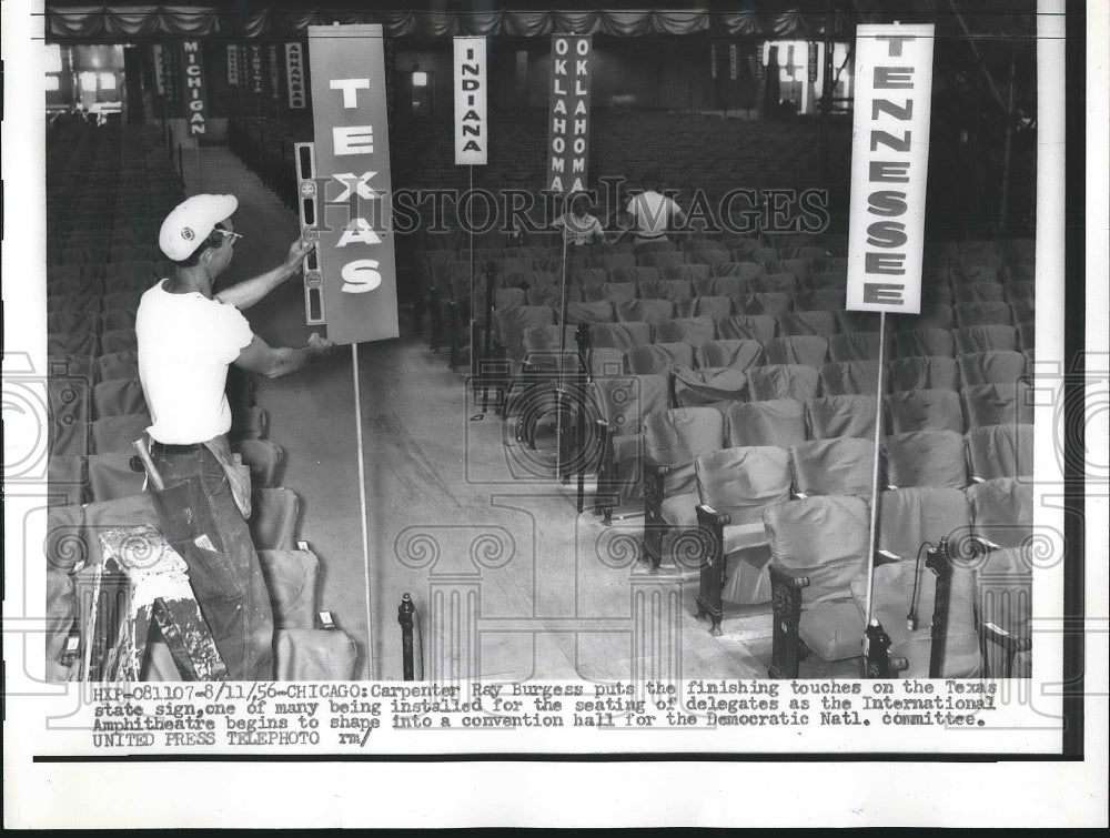 1956 Carpenter Ray Burgess International Ampitheater Chicago - Historic Images