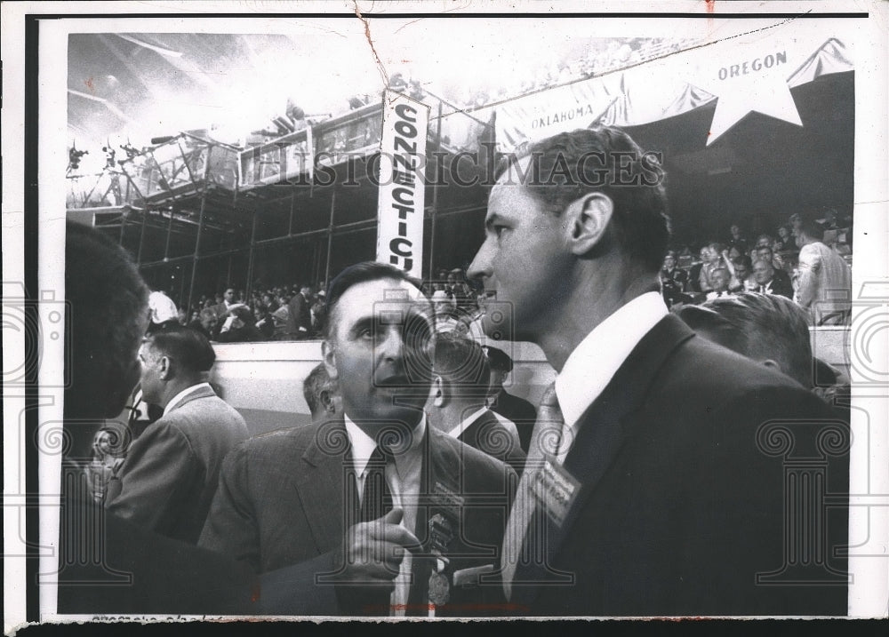 1956 Governor Abraham Ribicoff Senator George Smathers Chicago - Historic Images