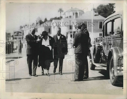 1934 Press Photo John Anne Mooney Brother & Sister Of Tom Mooney Attend Funeral - Historic Images