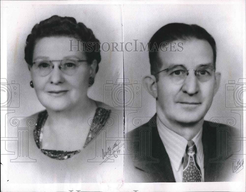 1961 Mr & Mrs Emil Schueneman Celebrate 50th Anniversary  - Historic Images