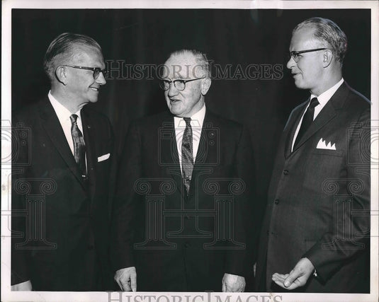 1960 Press Photo John J. Gill, American Trucking Assoc., W. Frantz, C. Kelley-Historic Images