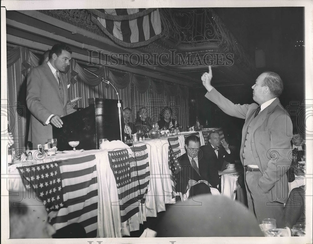 1951 Press Photo Republican Women Volunteers Meeting Senator Henry Lodge Chicago - Historic Images