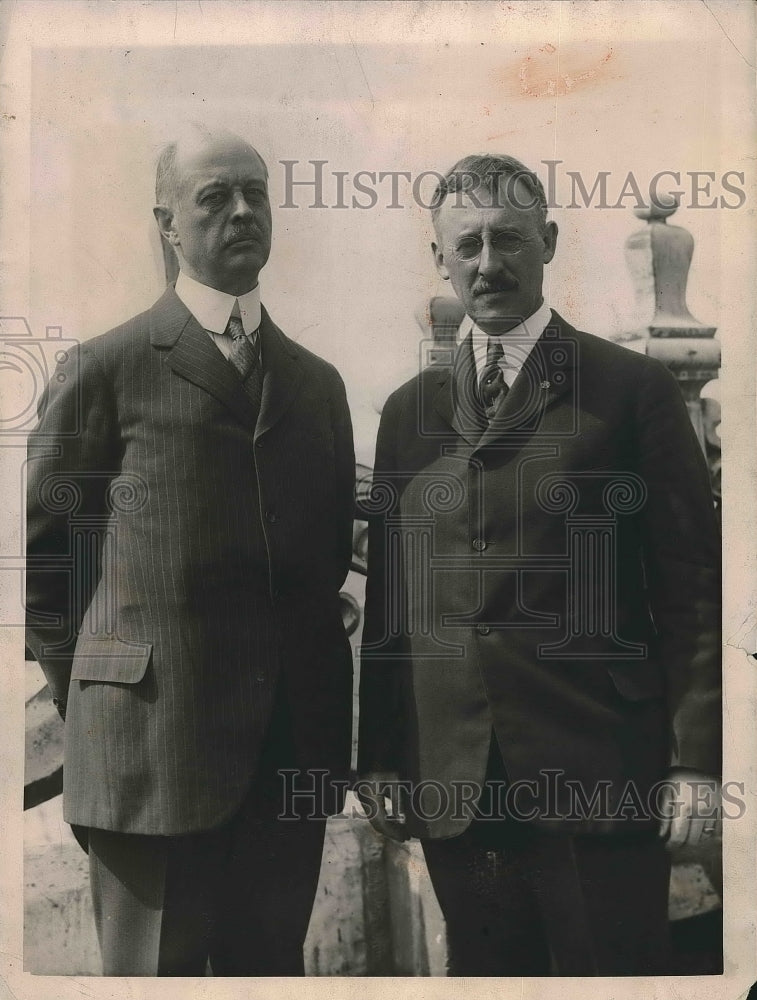 1923 Press Photo T. Guthrie &amp; Henry Stimson of National Coal Association - Historic Images