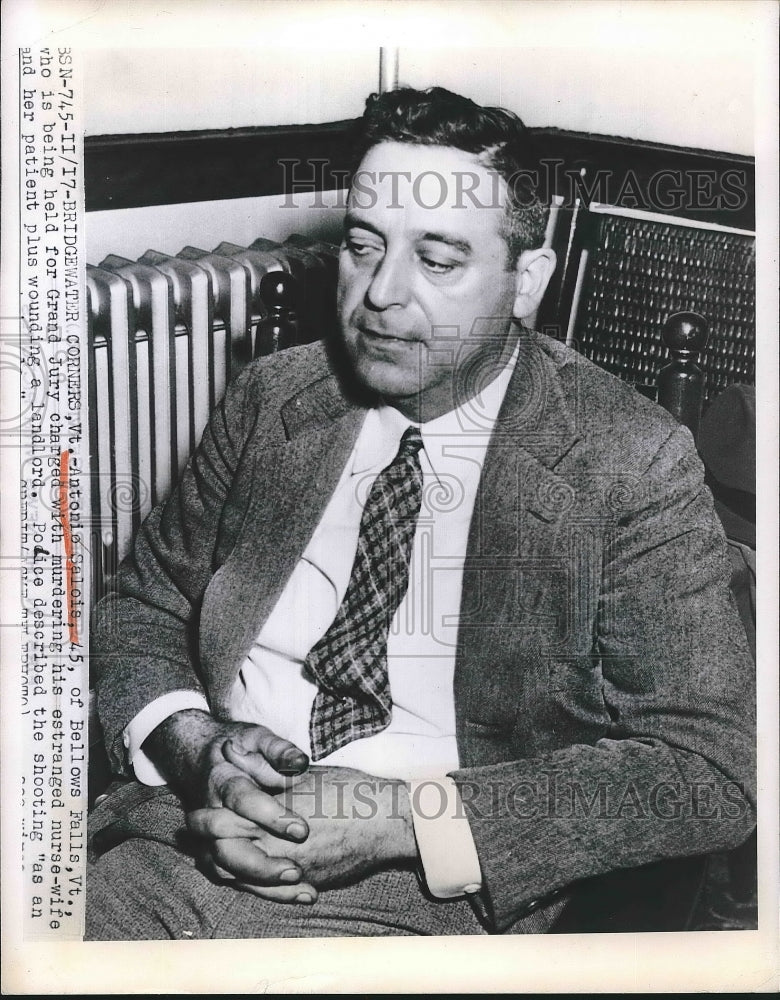 1949 Antonio Salois Held For Grand Jury For Murder Charge - Historic Images