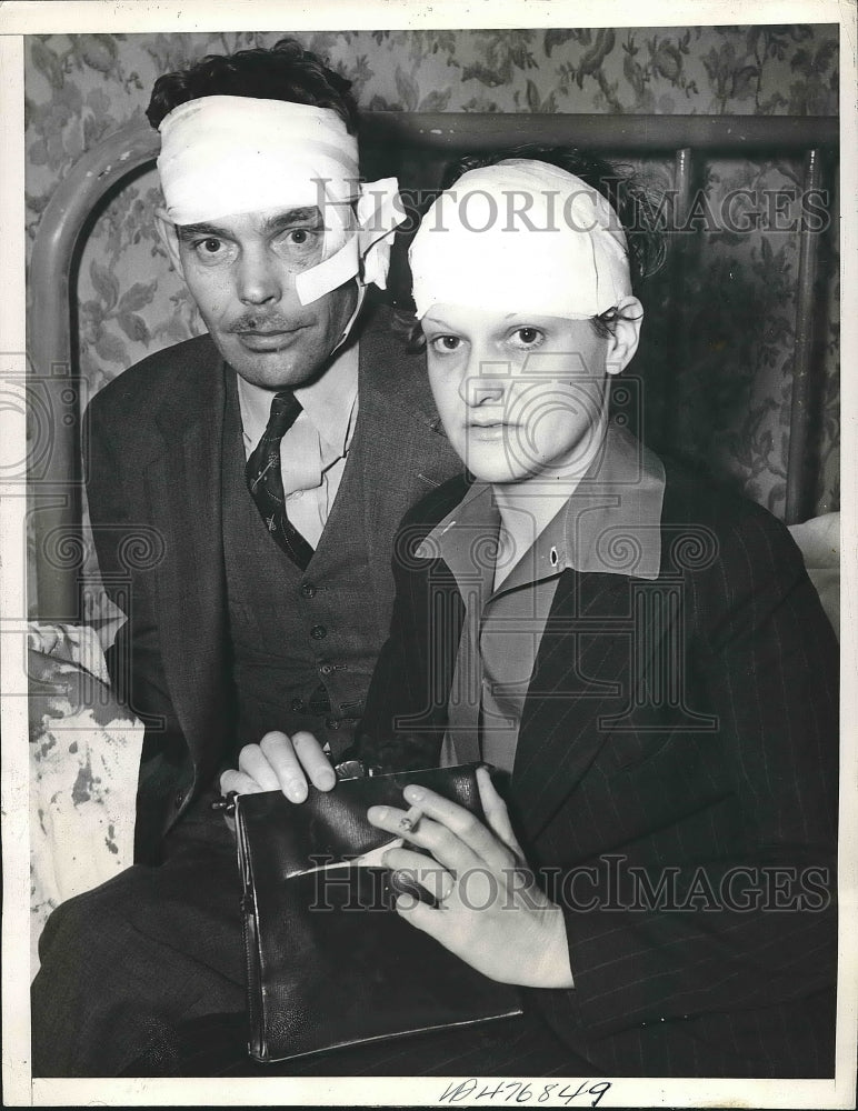 1938 Mr Mrs JD Morgan Husband Wife Robbed In Their Home  - Historic Images