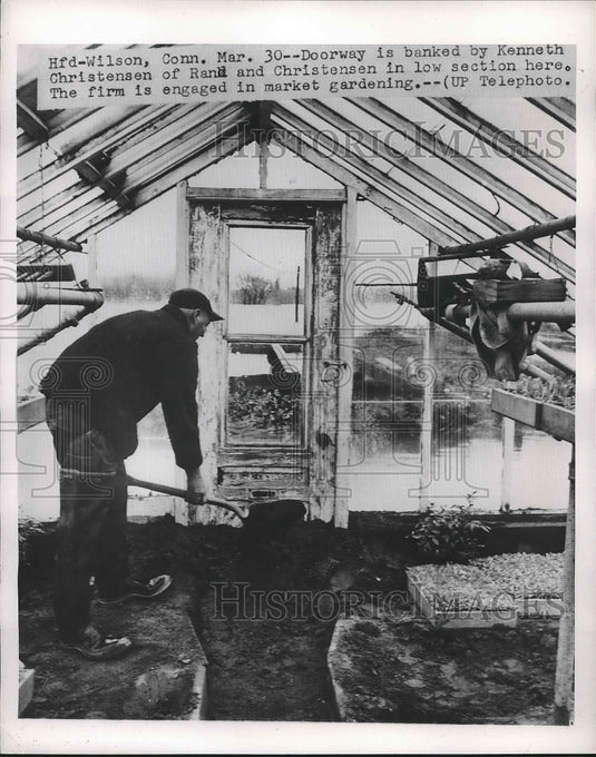1955 Kenneth Christensen Gardening  - Historic Images