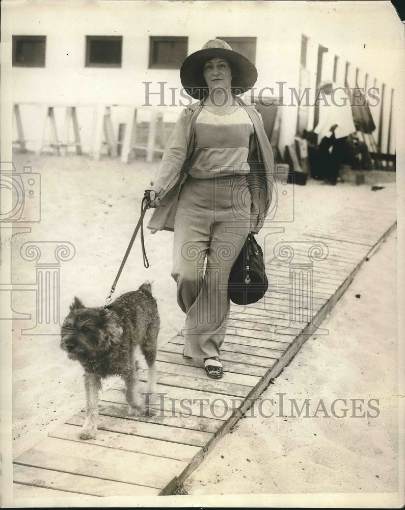 1929 Press Photo Palm Beach Florida Henry Anderson Gorman New York Sea Spray - Historic Images