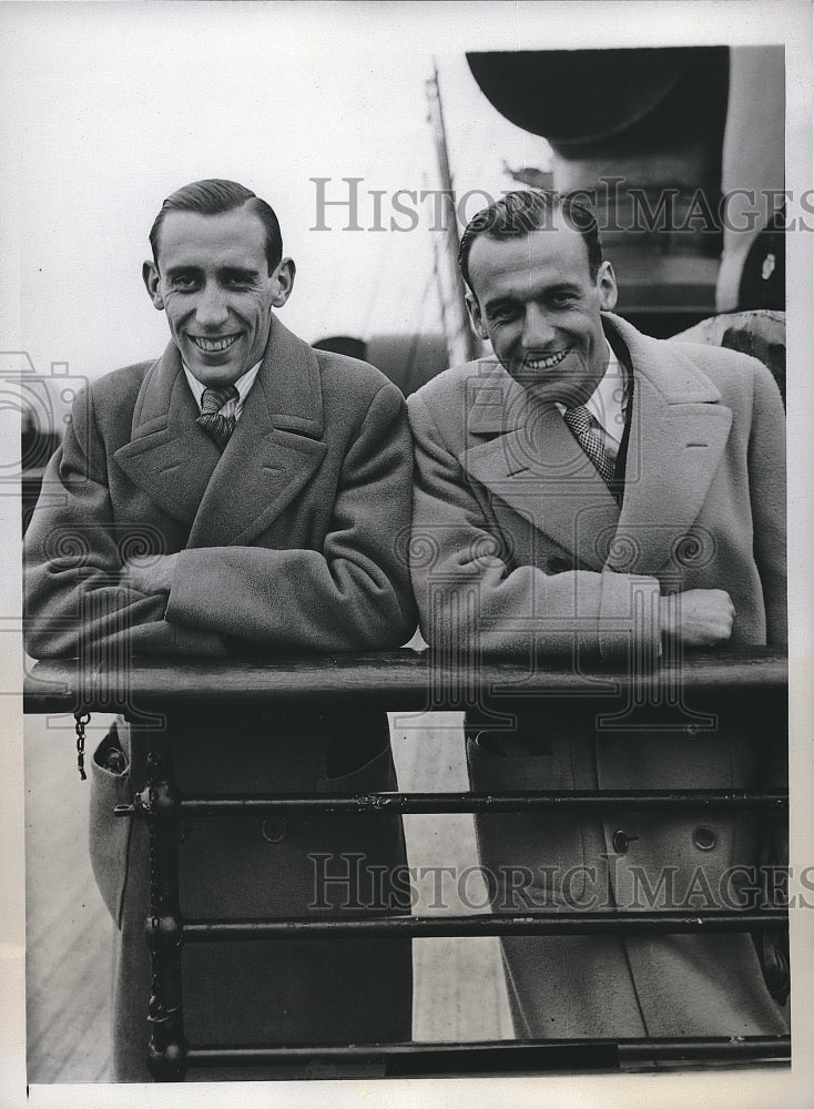 1934 Don Manuel Giro Miguel Barella Spanish Outboard Racers New York - Historic Images