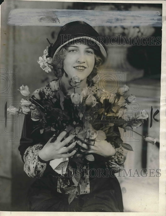 1924 Mrs Coolidge New York Flower Show Model Isobel Gardner - Historic Images