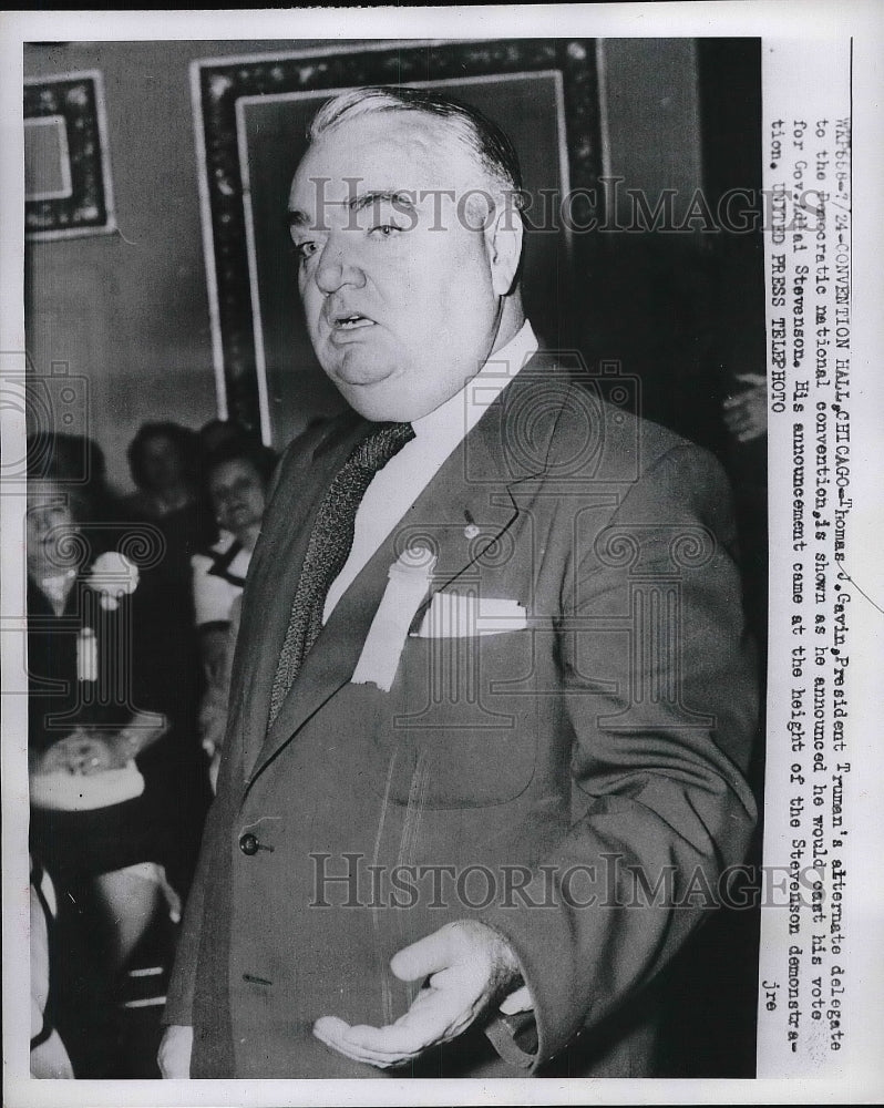 Press Photo Thomas Gavin President Truman&#39;s Alternate Delegate During Conference - Historic Images