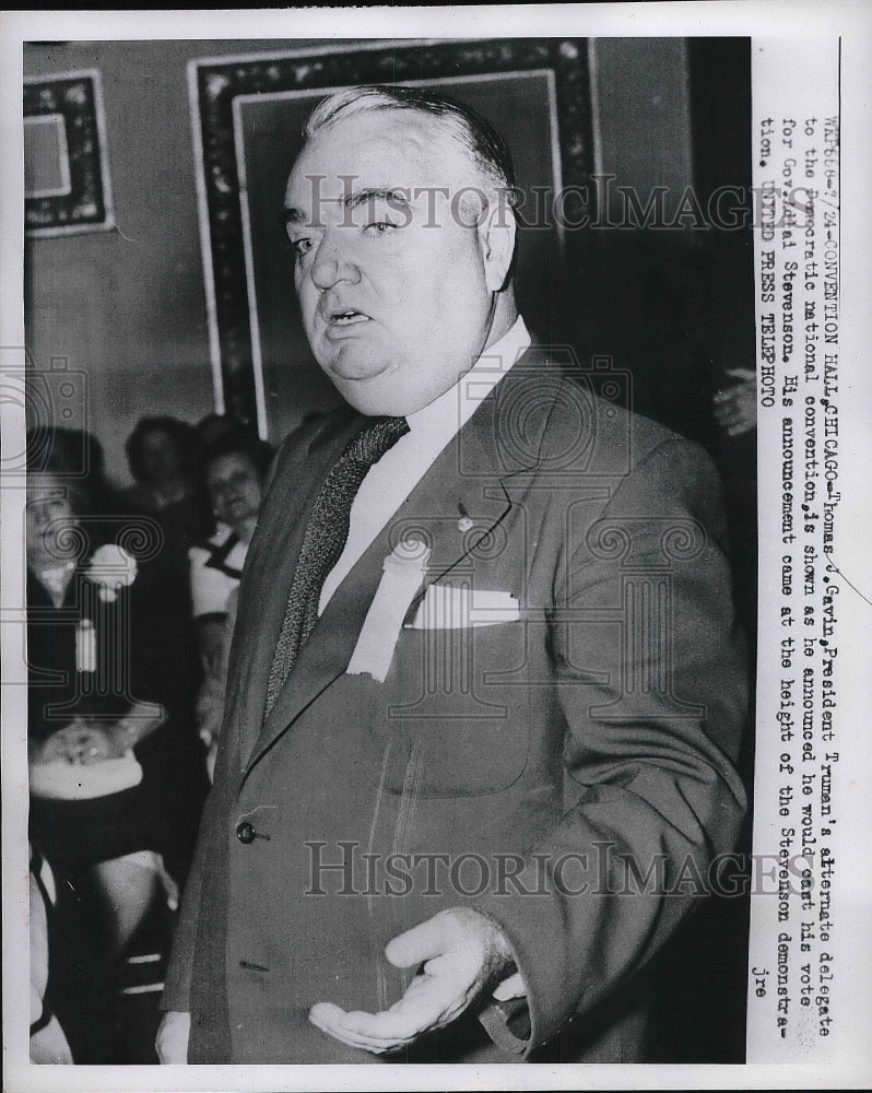 Press Photo Thomas Gavin President Truman's Alternate Delegate During Conference - Historic Images