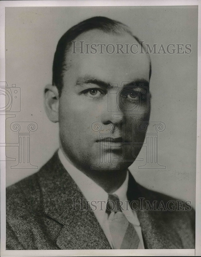 1938 Press Photo Dr. George H. Gallup Director of America Instutitue of Public - Historic Images