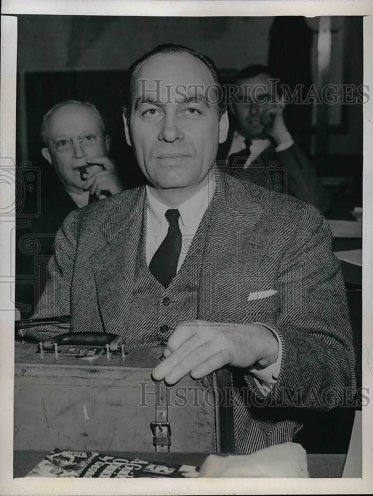 1944 Press Photo Dr, Goerge Allup House Campaign Expenditures committee - Historic Images