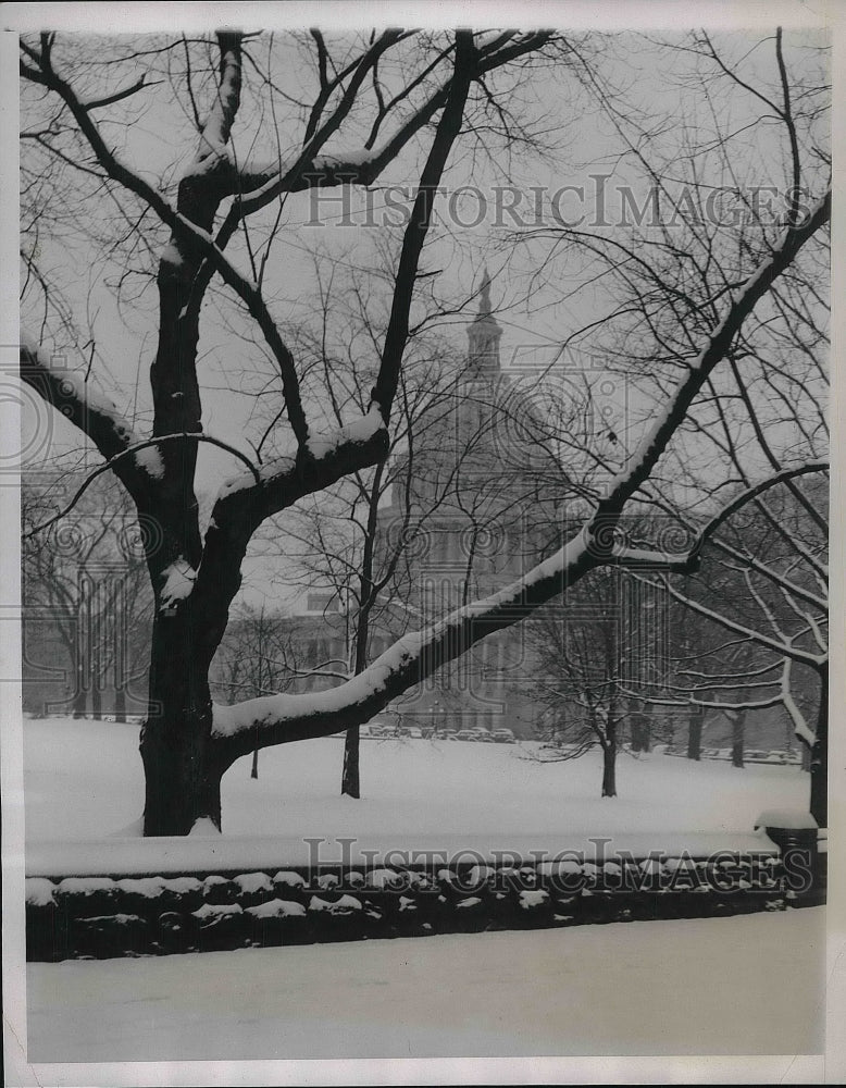 1939 Washington D.C. Capital Building After Heavy Snowfall - Historic Images