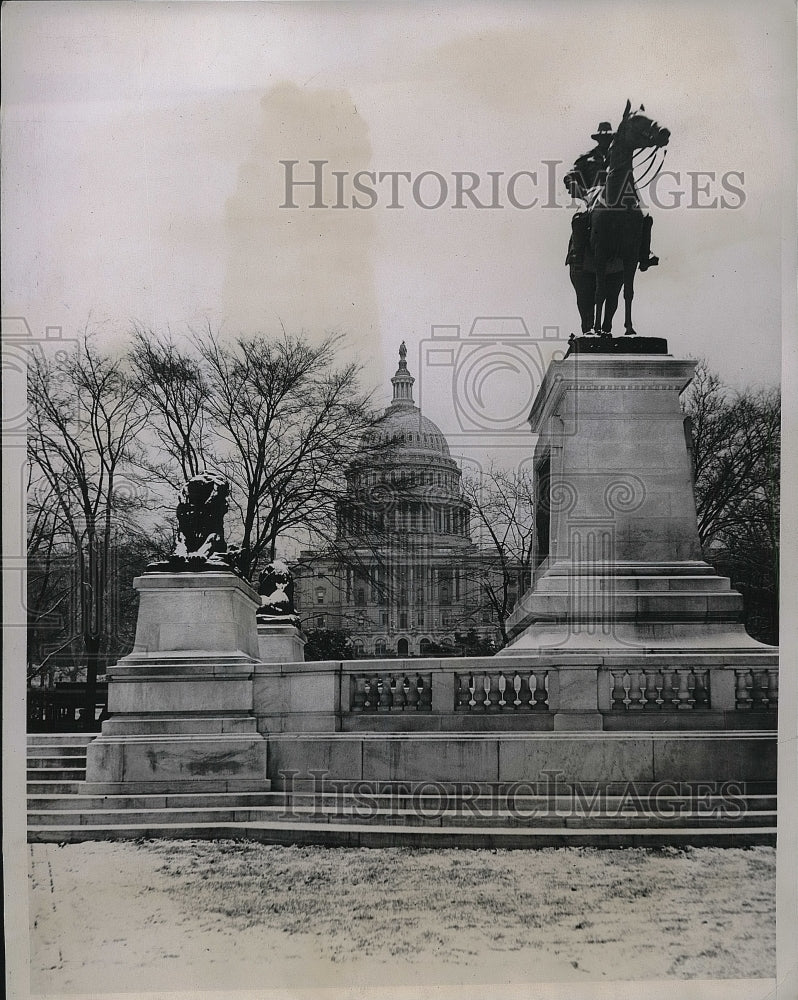 1934 Press Photo Jack Frost Created One Of His Perennial Masterpieces - Historic Images