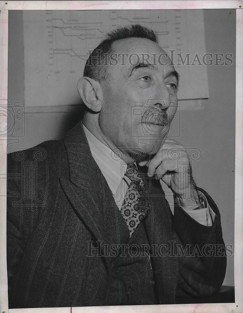1946 Press Photo Camille Gutt Managing Director International Monetary Fund - Historic Images