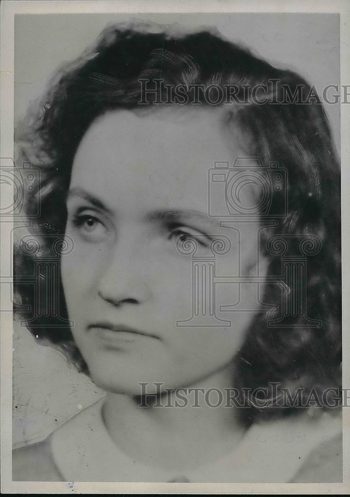 1941 Press Photo Anne M. Greene Daughter Of Professor William Greene Missing - Historic Images