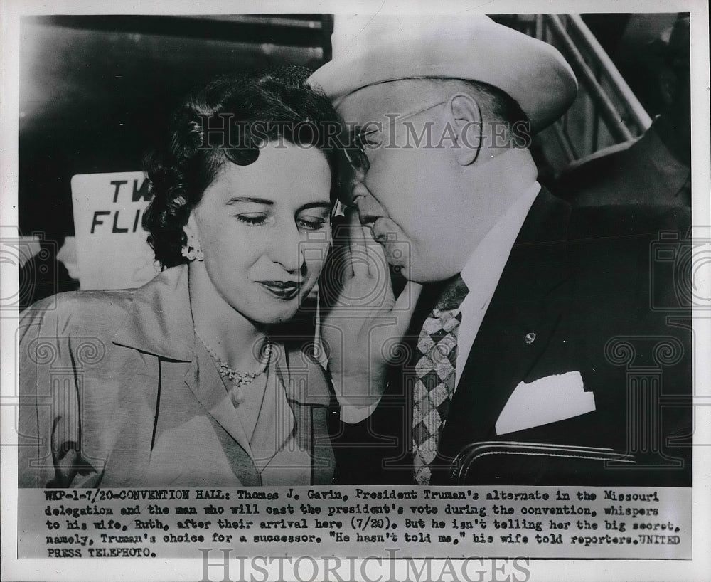 1920 Thomas J. Gavin Pres. Truman's Missouri Delegation  - Historic Images