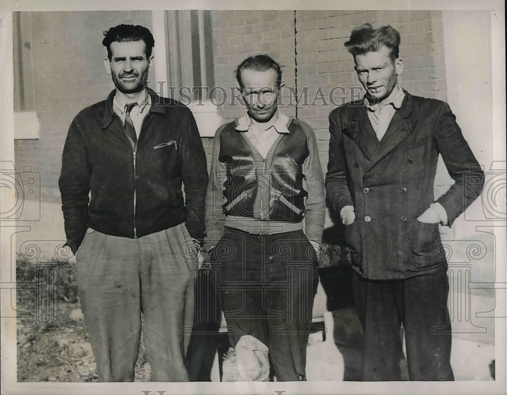 1939 Press Photo Ex-Convicts Preston Gautrot, Otis Ewing, Beri Trammel - Historic Images