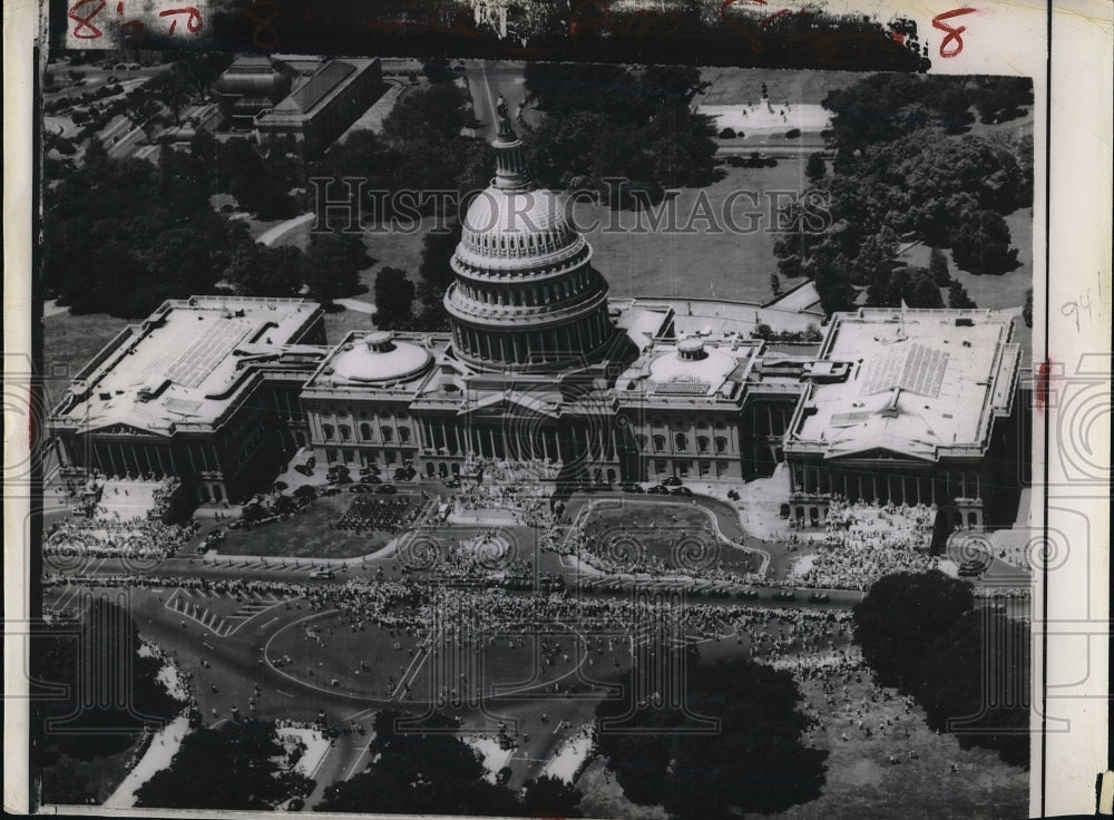 Press Photo Aerial View Of The Nation's Capitol In Washington D.C. - nea94897 - Historic Images