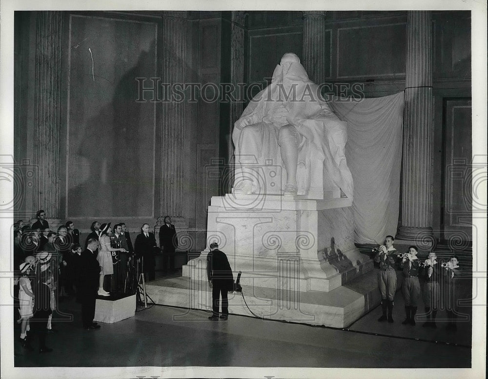 1938 Boy Scouts Visiting Louisa Johnston Castle &amp; Philip C. Staples - Historic Images