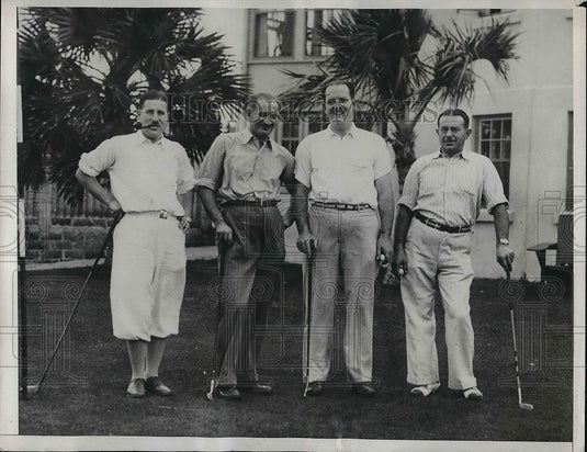 1933 Press Photo Doctors From Beth Israel Hospital Golf In Bermuda Belmont Hotel-Historic Images