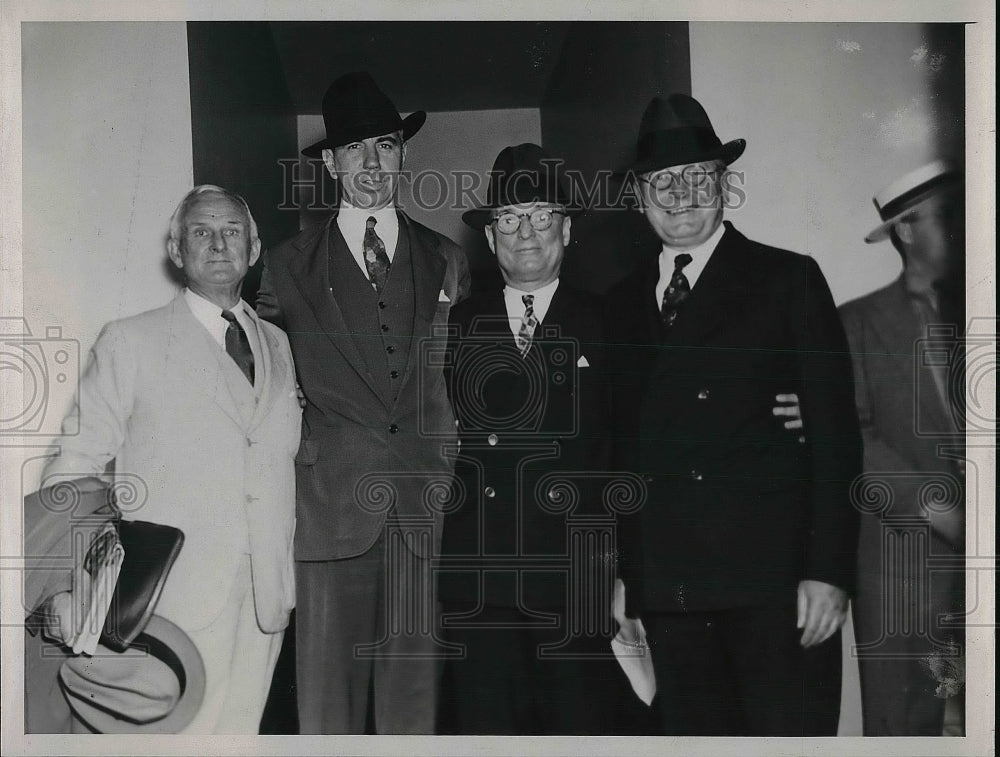 1937 Press Photo Donald Gilles,C.M. White,Tom Gridler &amp; Earl Richard - nea94998 - Historic Images