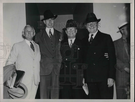 1937 Press Photo Donald Gilles,C.M. White,Tom Gridler & Earl Richard - nea94998 - Historic Images