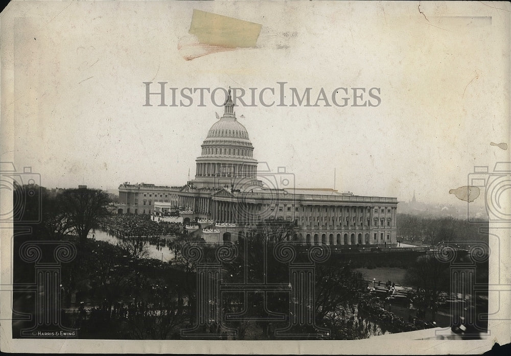 1929 View From Senate Office Building During Inaugural Ceremonies - Historic Images