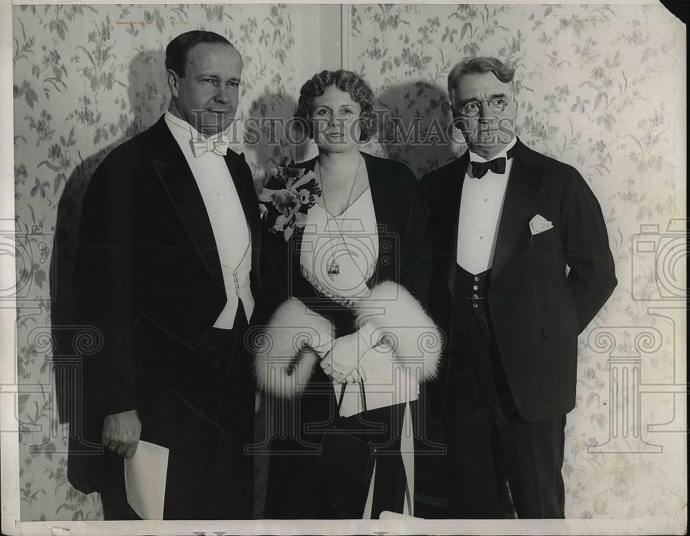 1932 Sen RObert Buckley, Mrs Edward Porter and Sen Royal S. Humphrey - Historic Images