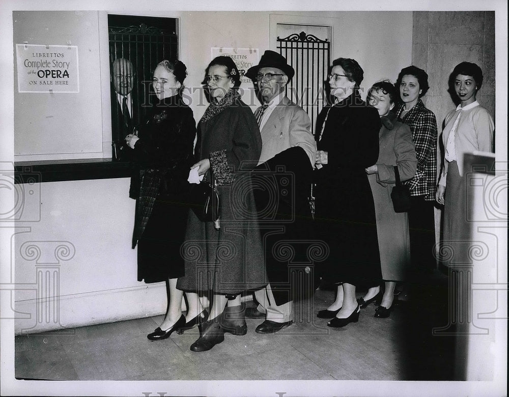 1955 Libretto&#39;s Complete Story of the Opera ticket line  - Historic Images