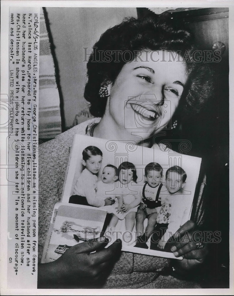 1953 Mary Christiansen Listed Missing Person New York Since March - Historic Images