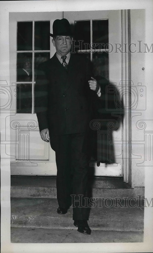 1938 Senator Sheridan Downey Leaving White House  - Historic Images