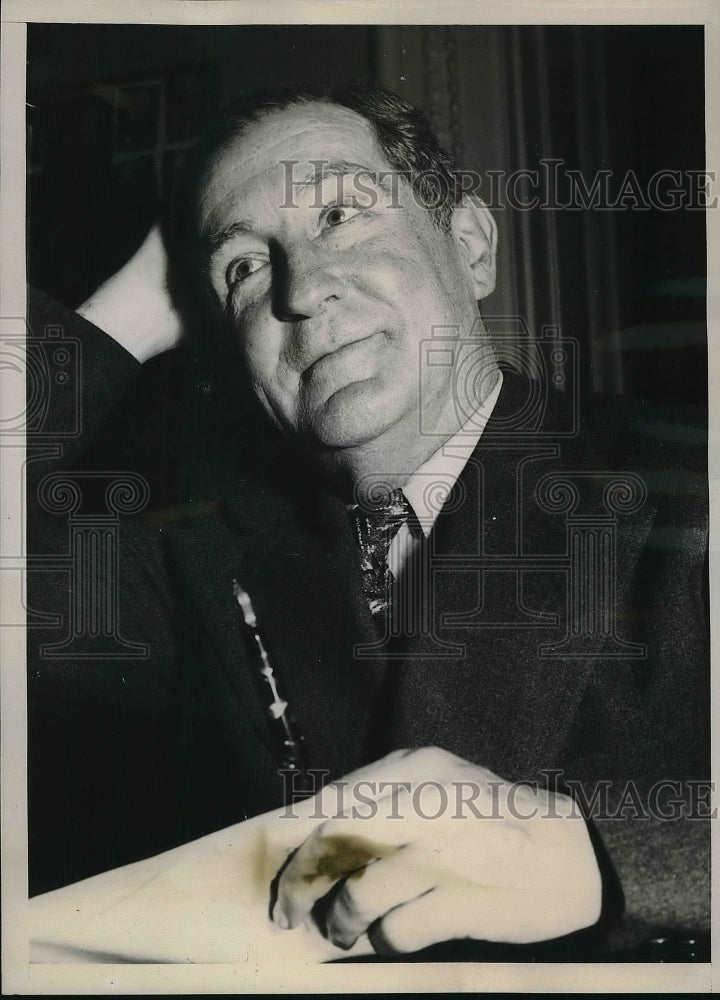 1938 Press Photo Senator Sheridan Downey After Arrival In California - nea95173-Historic Images