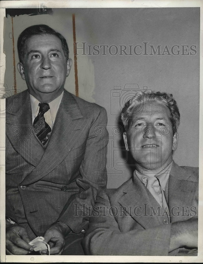 1936 Senator Sheridan Downey & Frank Scully In California - Historic Images