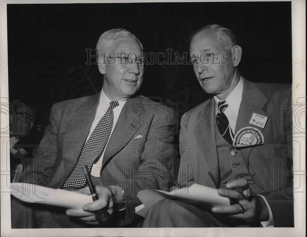 1949 Wilford Shaw Warren Howley Batvia NY State Farm Bureau Pres - Historic Images