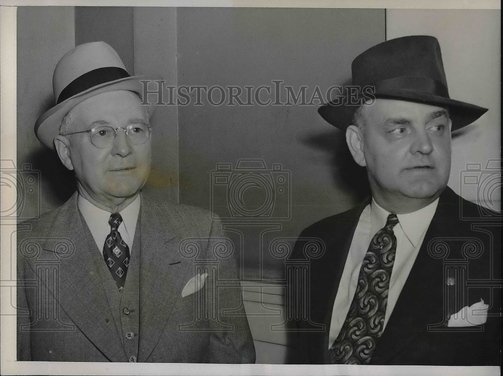 1941 Press Photo Patrick Sullivan, Earl McMahon guilty in &#39;building trust&#39; trial - Historic Images