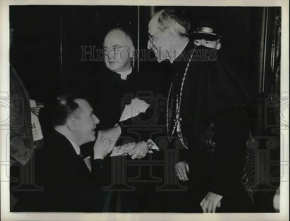 1939 Press Photo Most Rev Francis Spellman,Pope Pius XII in Chicago - nea95465 - Historic Images