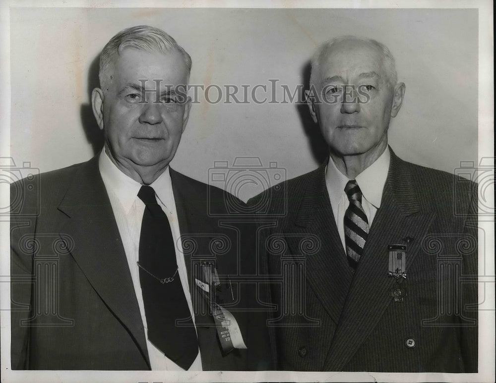1953 John V. Shroyer & Lloyd Thurston, Spanish War Vets  - Historic Images