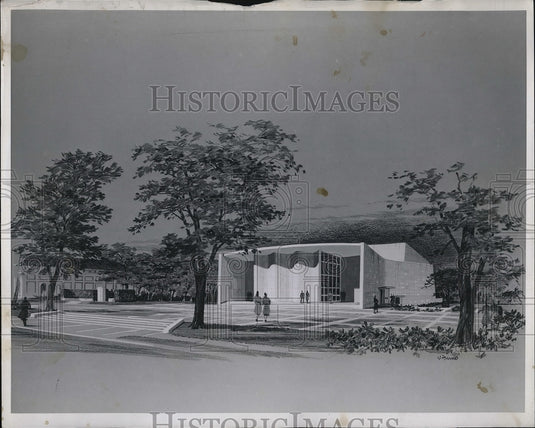 1951 Model of Oberlin Hall Auditorium  - Historic Images