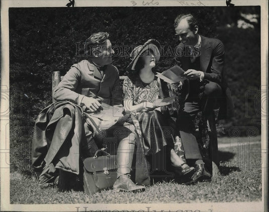 1937 Press Photo Fred Miblo, Payler Read Jr & Louise Gauer - nea95561 - Historic Images
