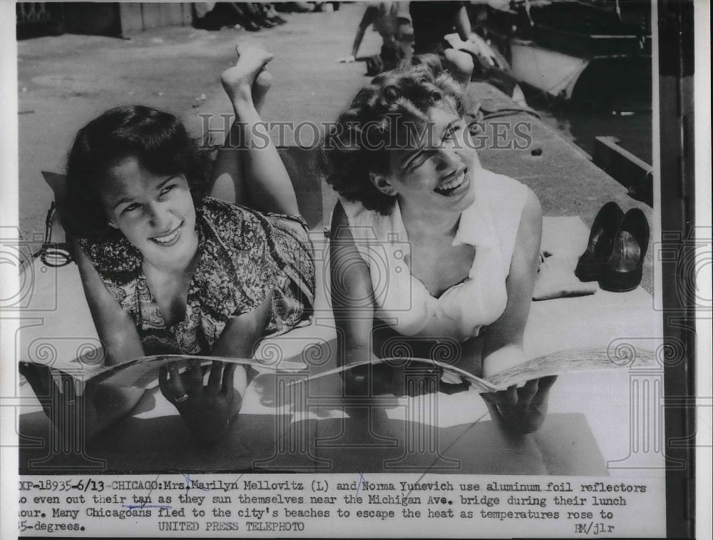 1953 Marilyn Mellovitz &amp; Norma Yunevich Chicagoans  - Historic Images