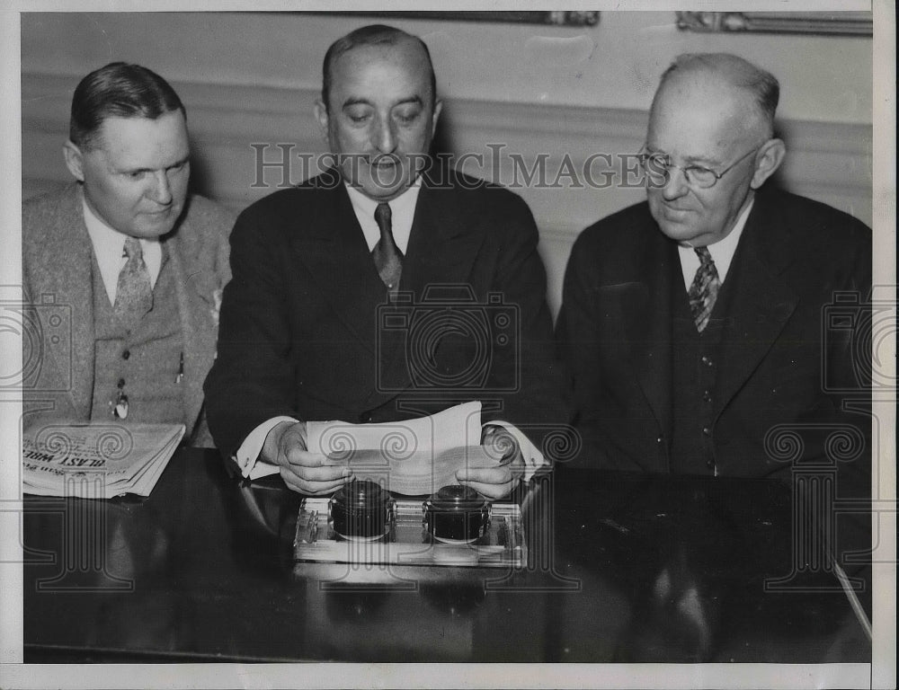 1934 Leaders of Pacific Coast Striking Maritime Workers  - Historic Images