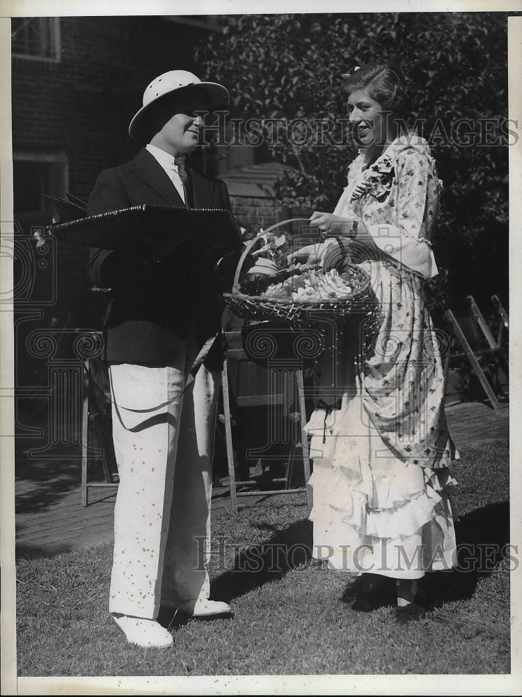 1936 Press Photo Herbert Morris &amp; Anna McKaig in Philadelphia, Pa - nea95650 - Historic Images