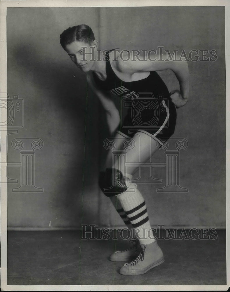 1929 Press Photo Frank Nemeth, basketball player for Union Trusts - Historic Images
