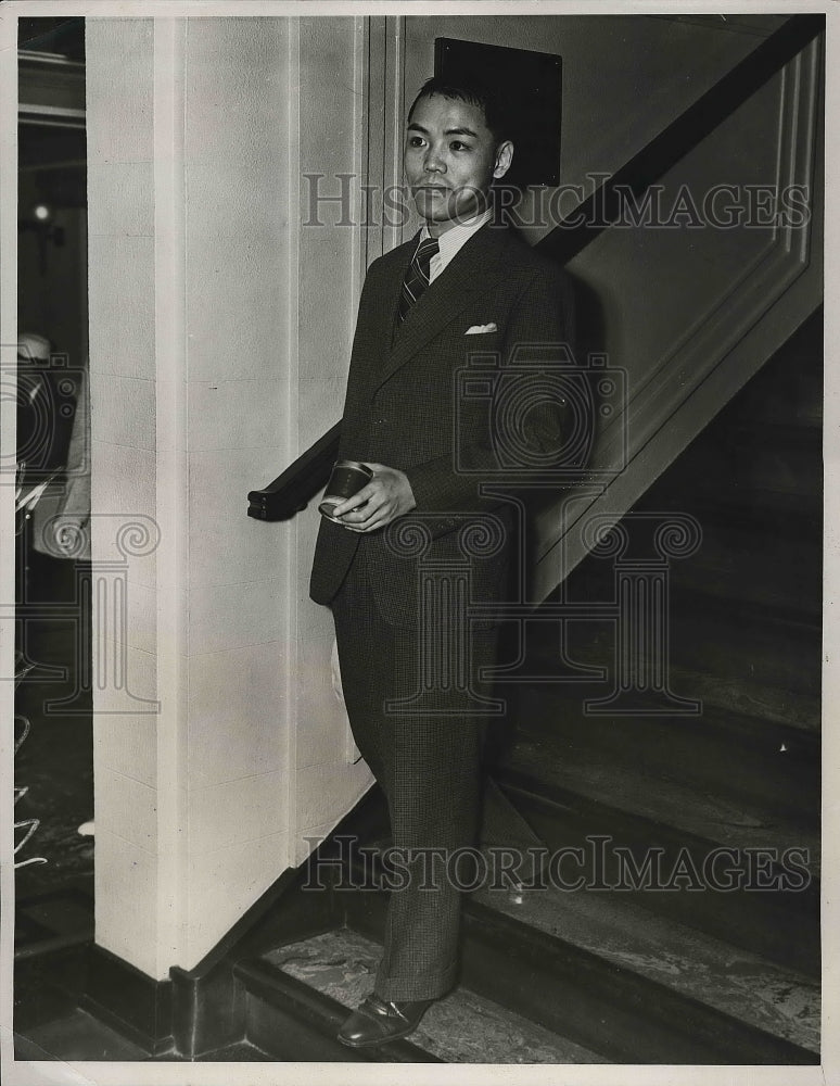 1938 Press Photo Yasukuk Nishioka, Japanese Diplomats worked in Wash. Embassy. - Historic Images